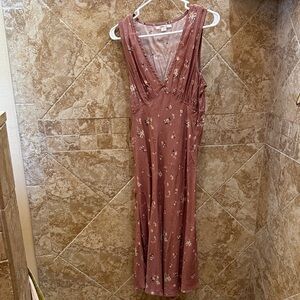 O'Neill Floral Maxi Dress - Mauve